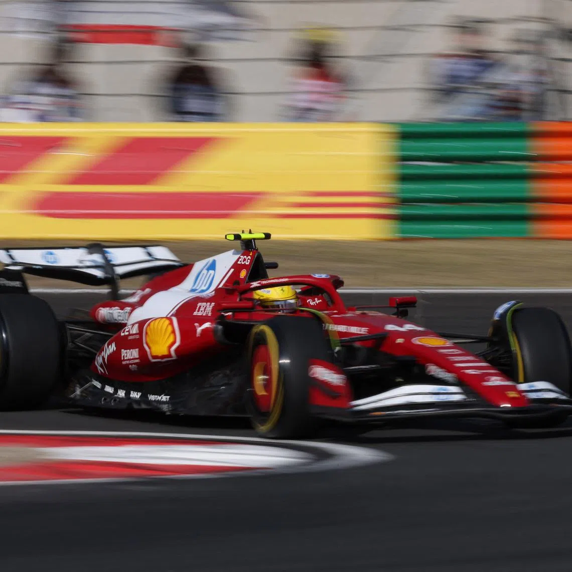 Formula One F1 - Chinese Grand Prix - Shanghai International Circuit, Shanghai, China - March 21, 2025 Ferrari's Lewis Hamilton during the sprint qualifying REUTERS/Tyrone Siu