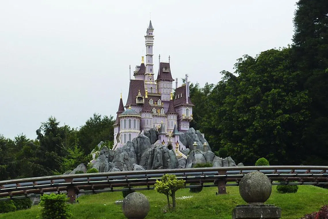 paris, france, disneyland, beast's castle, castle of the beast, leisure park, attractions, disneyland, disneyland, disneyland, disneyland, disneyland