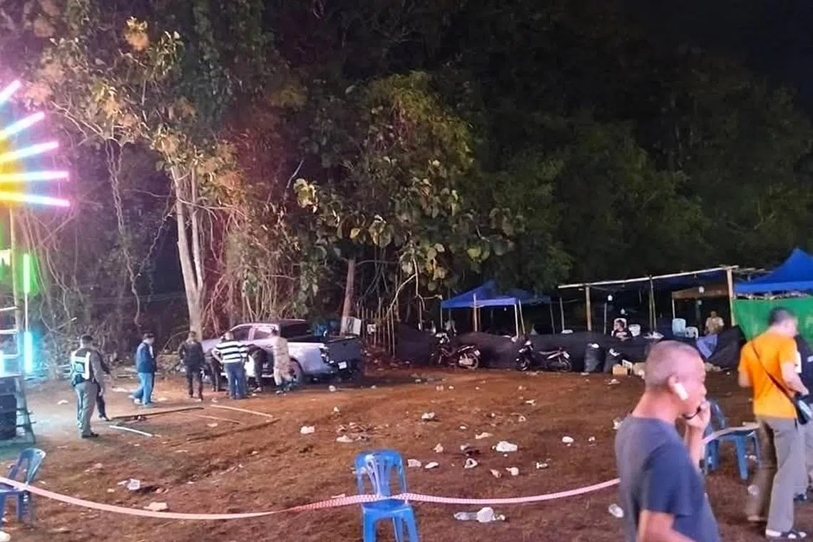 Thai police arrested a Thai youth and a man they said was a member of the Karen National Union, an ethnic minority rebel group.