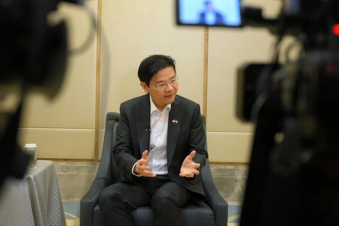 PM Lawrence Wong said Singapore is not so large that it can afford to just focus on internal matters all the time.