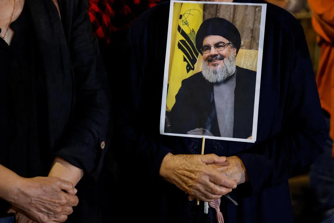 Longtime Hezbollah leader Hassan Nasrallah was killed in an Israeli air strike in Beirut on Sept 27.
