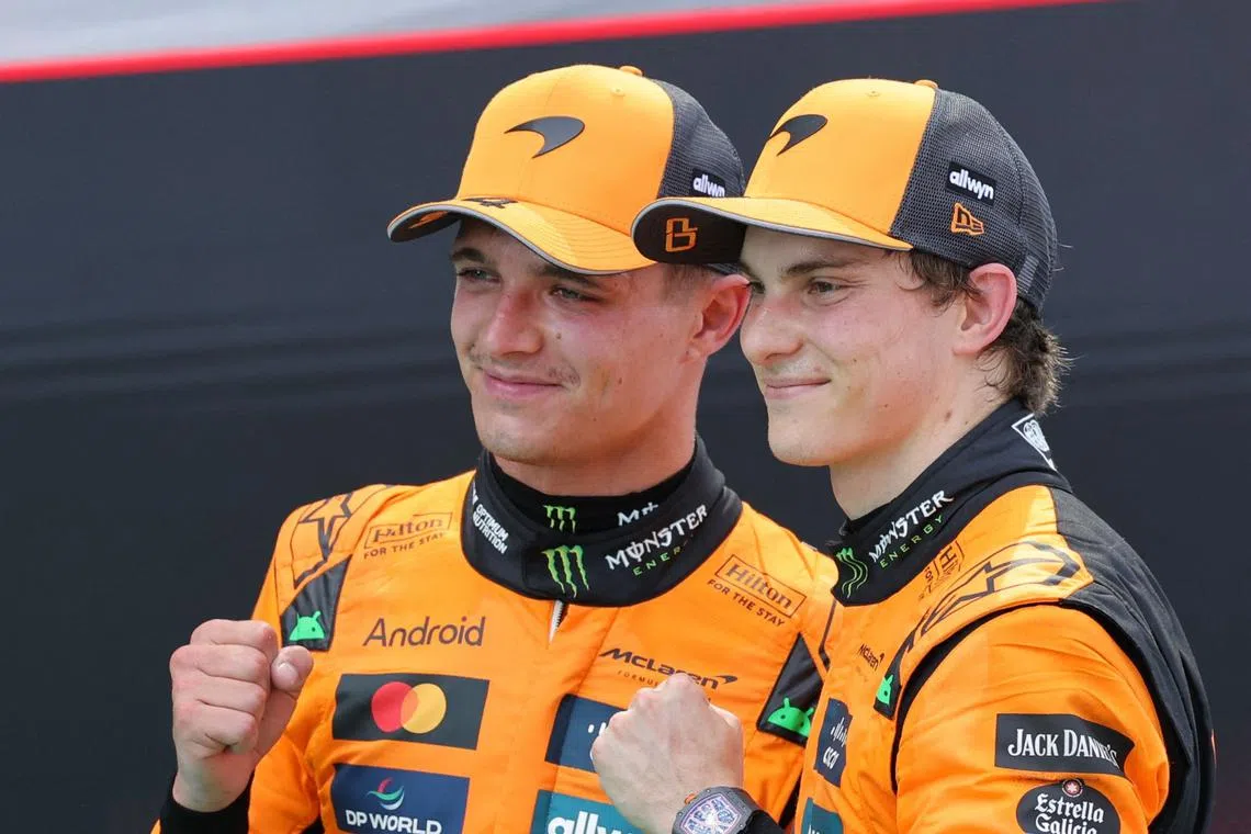 McLaren's Oscar Piastri and Lando Norris had cleared the air and were ready to continue competing under the team’s “papaya rules”.