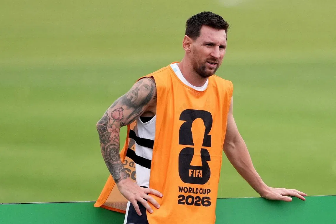 Soccer Football - FIFA World Cup 2026 - Argentina Training - Compass Minerals National Performance Center, Kansas City, Kansas, U.S. - June 26, 2026 Argentina's Lionel Messi during training IMAGN IMAGES via Reuters/Jay Biggerstaff