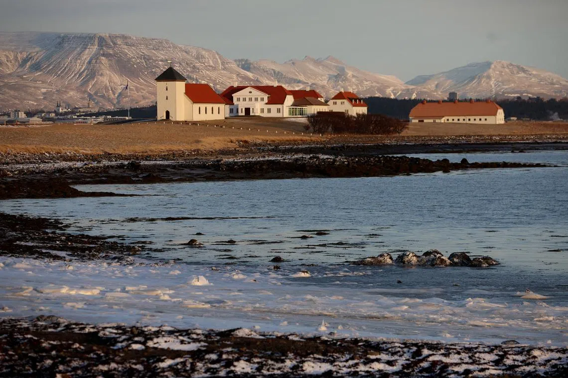 FILE PHOTO: A general view of Bessastadir, the residency of the President of Iceland near Reykjavik, Iceland, January 17, 2024 REUTERS/Phil Noble/File Photo