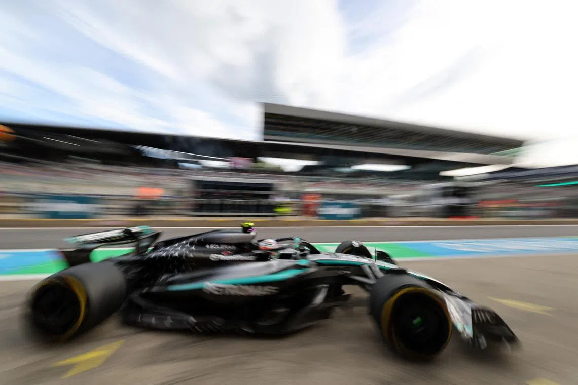 FILE PHOTO: Formula One F1 - Austrian Grand Prix - Red Bull Ring, Spielberg, Austria - June 27, 2025 Mercedes' Andrea Kimi Antonelli during practice REUTERS/Gintare Karpaviciute/File Photo