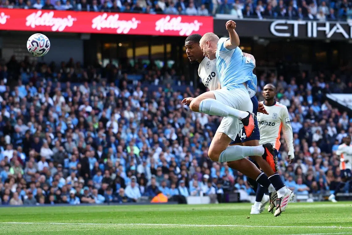 Manchester City’s Erling Haaland scoring the only goal of the match - his 300th club career goal.
