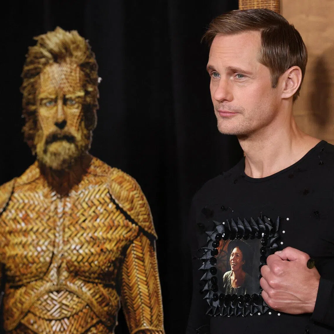 Cast member Alexander Skarsgard attending a premiere for the film Wicker in Los Angeles, California, on Oct 20.