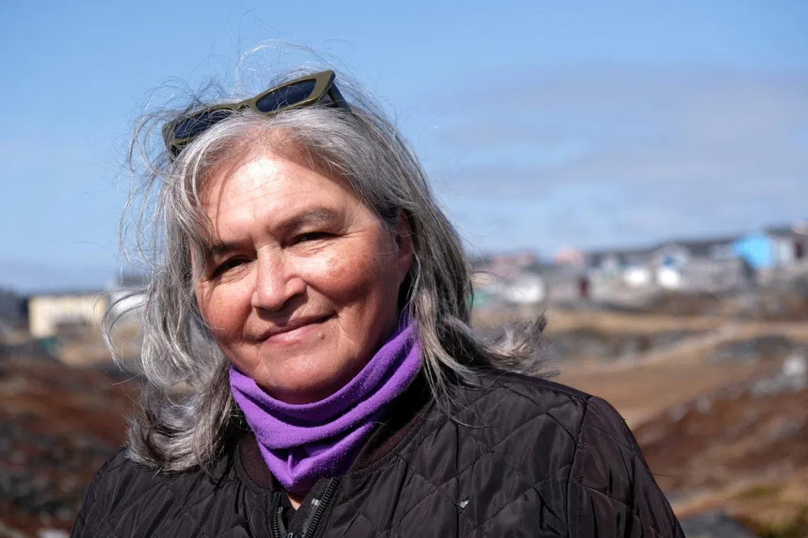 Inger Platou, one of the Greenlandic women who say they received contraceptive devices without consent, poses after an interview with Reuters in Nuuk, Greenland, May 25, 2026. REUTERS/Tim Barsoe