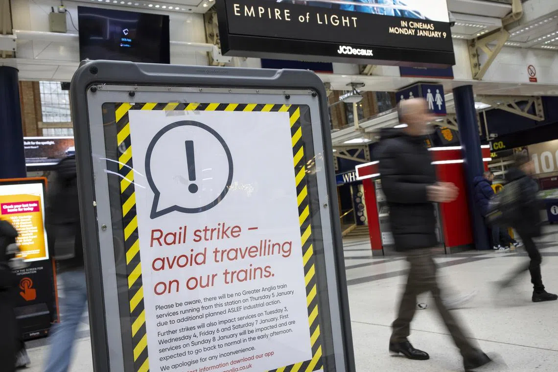 Britain is experiencing a wave of industrial action as pay rises fail to keep up with double-digit inflation.