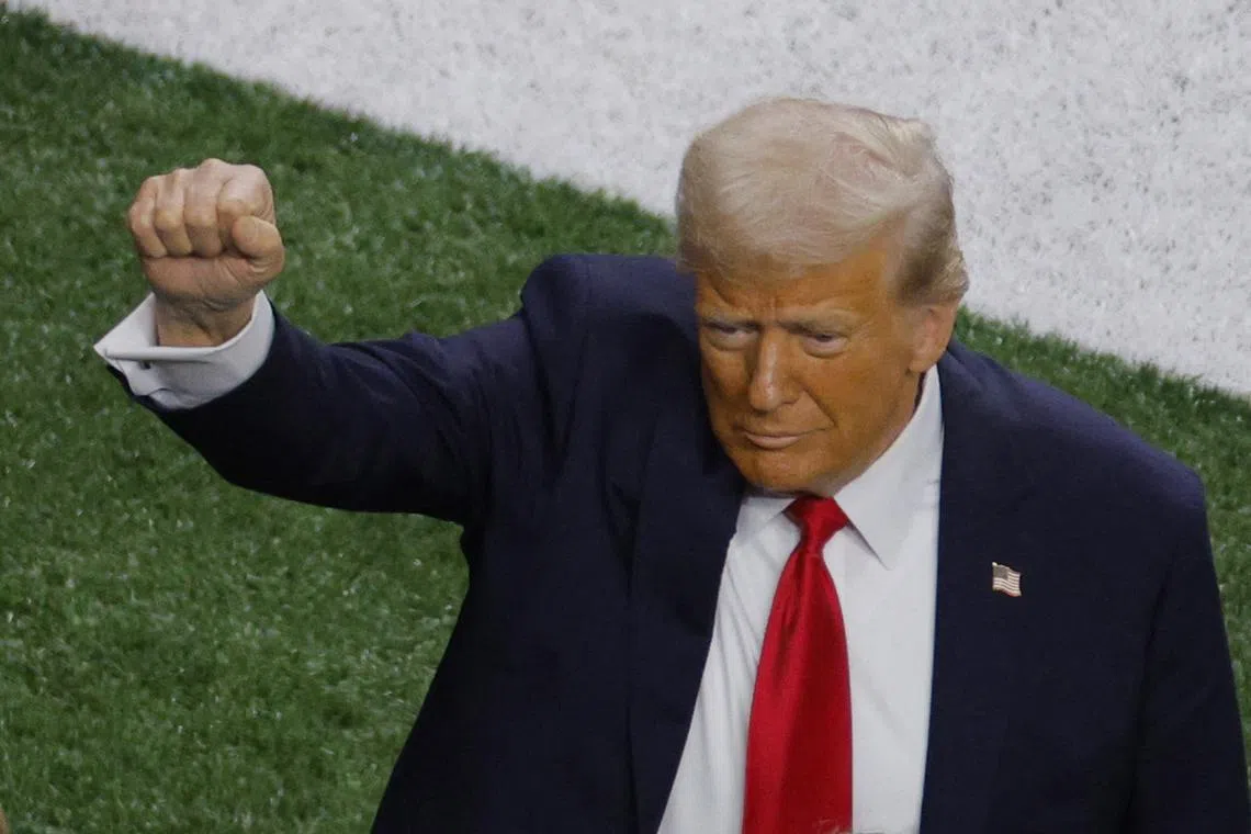 US President Donald Trump made his comments to reporters aboard Air Force One while flying to the Super Bowl in New Orleans.