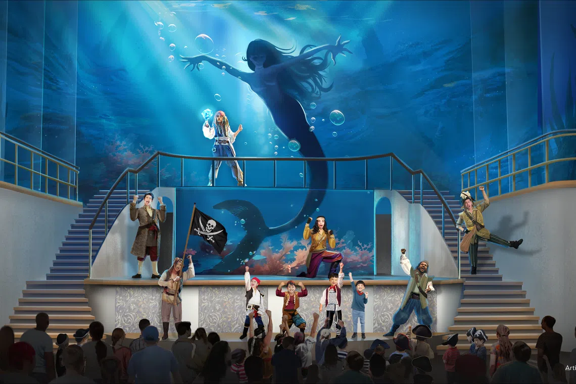 Captain Jack Sparrow and the Siren Queen stage show