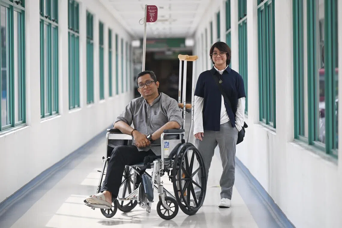 ST20250925_202581800121 Azmi Athni judna25//

If it wasn't for daughter Nurul Naqisyah Mohamad Shahrel's dignosis, general worker Mohamad Shahrel Hamid, 45, would not know he had haploinsufficiency A20, a rare inherited immune disorder characterised by systemic inflammation and autoimmune infections

ST PHOTO: AZMI ATHNI
