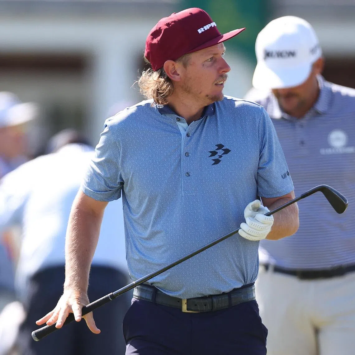 Cameron Smith on the driving range during a practice round for the US Open in June.