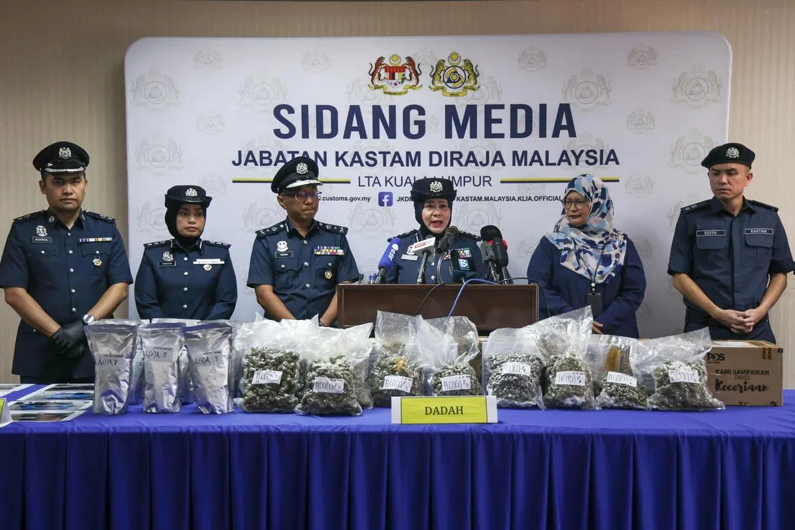 straitstimes.com - Customs seizes over $300,000 worth of cannabis flowers, ketamine at Malaysia airport