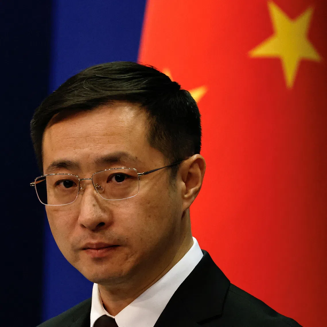 Chinese Foreign Ministry spokesperson Lin Jian attends a press conference in Beijing, China March 20, 2024. REUTERS/Tingshu Wang