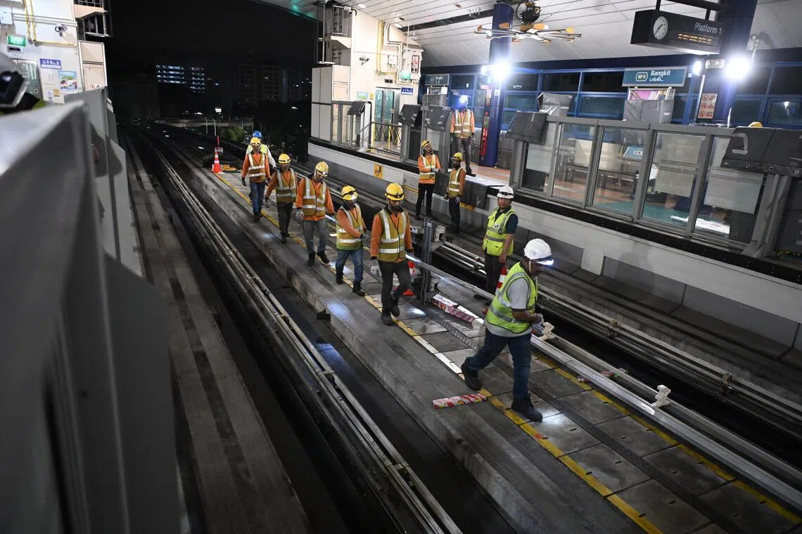 This is the first time the power rail system is being replaced since the Bukit Panjang LRT started operations in 1999.