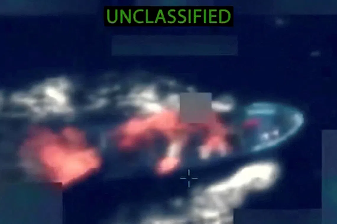 The US military has conducted at least 13 deadly strikes against suspected drug vessels that have killed about 57 people.
