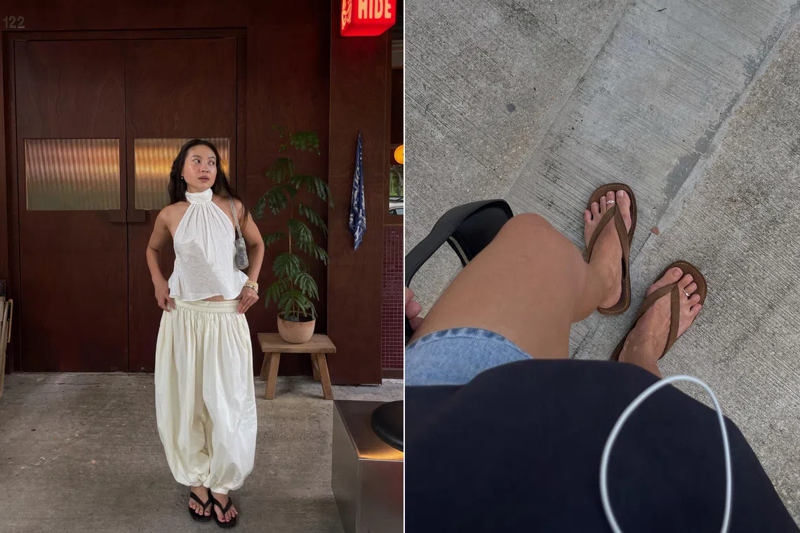 Content creator Charlotte Wang lives in flip-flops.