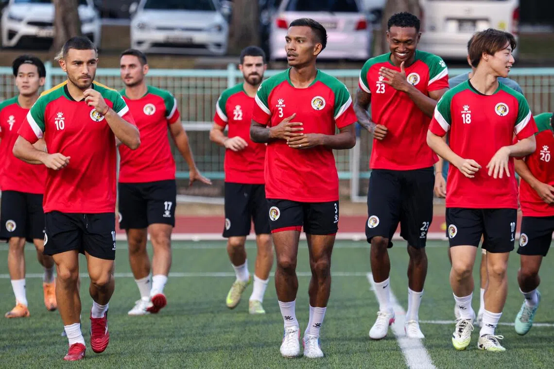 Defender Tajeli Salamat (No. 3) will captain Balestier Khalsa this season.