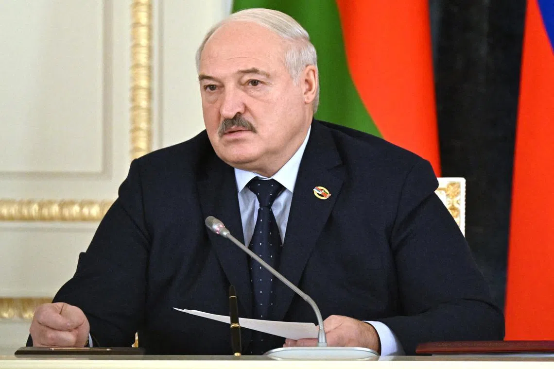 Belarusian President Alexander Lukashenko attends a meeting of the Supreme State Council of Russia-Belarus Union State in Saint Petersburg, Russia January 29, 2024. Sputnik/Pavel Bednyakov/Pool via REUTERS/ File Photo