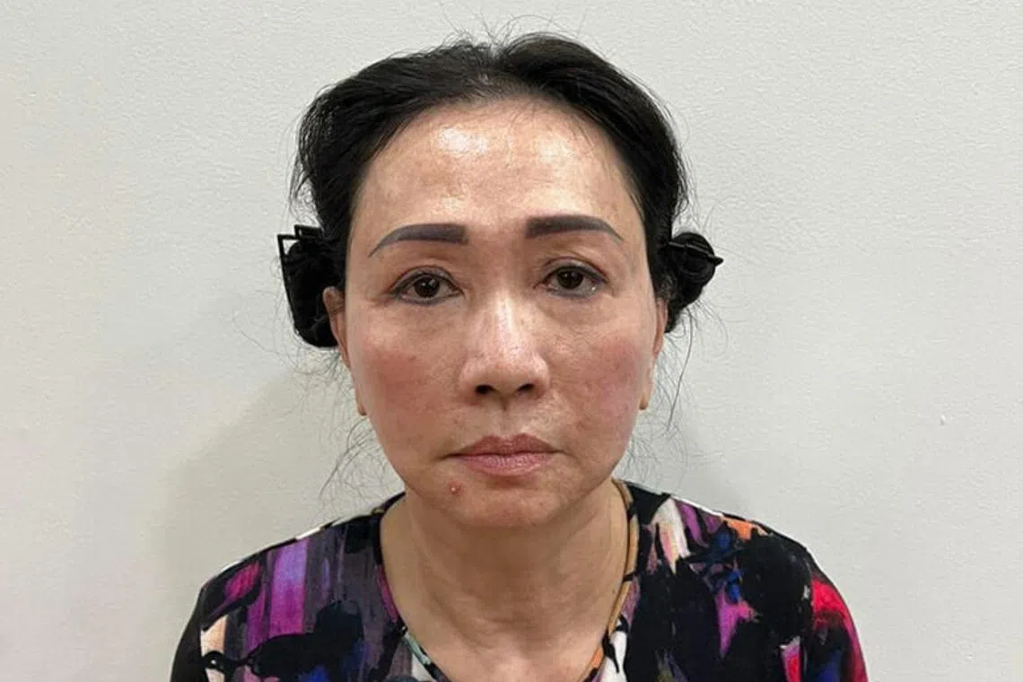 Property tycoon Truong My Lan now awaits a trial starting on March 5 - and a possible death sentence if found guilty.