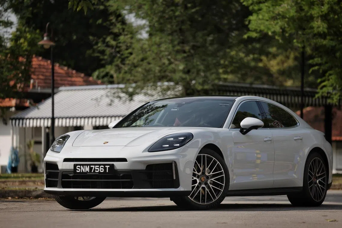 Outdoor shoot for the new Porsche Panamera on July 22, 2024.