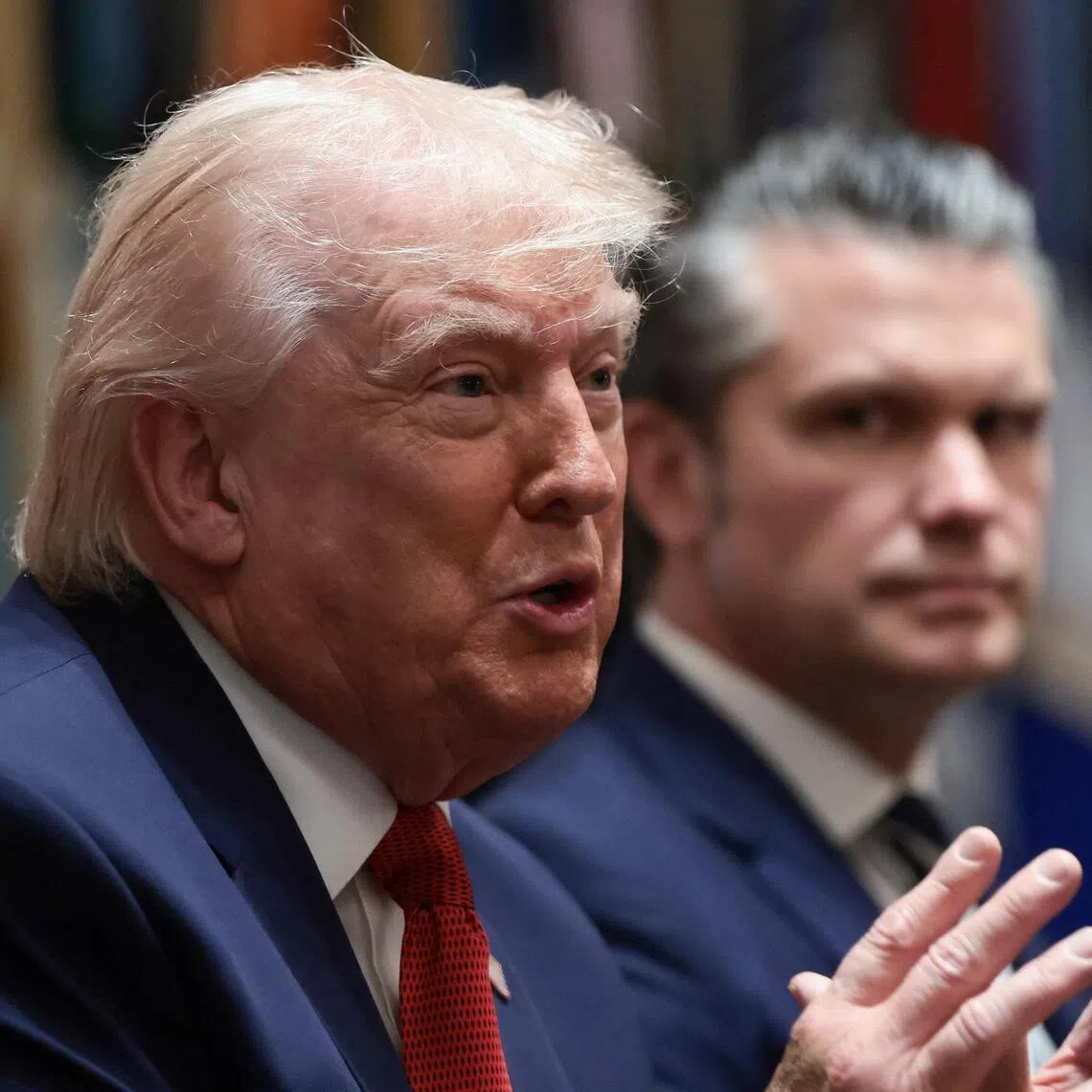 The meeting at the secluded lodge in the Maryland hills was expected to focus on talks to end the Iran war.