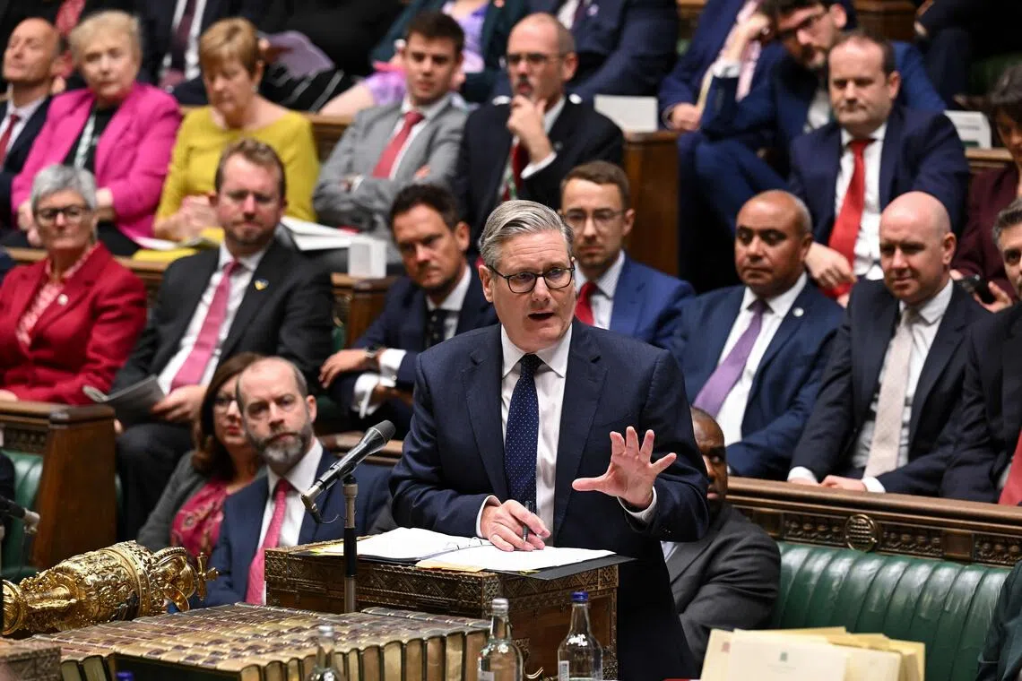 British Prime Minister Keir Starmer said Europe was strong, and he would stand up for its values of freedom and democracy.