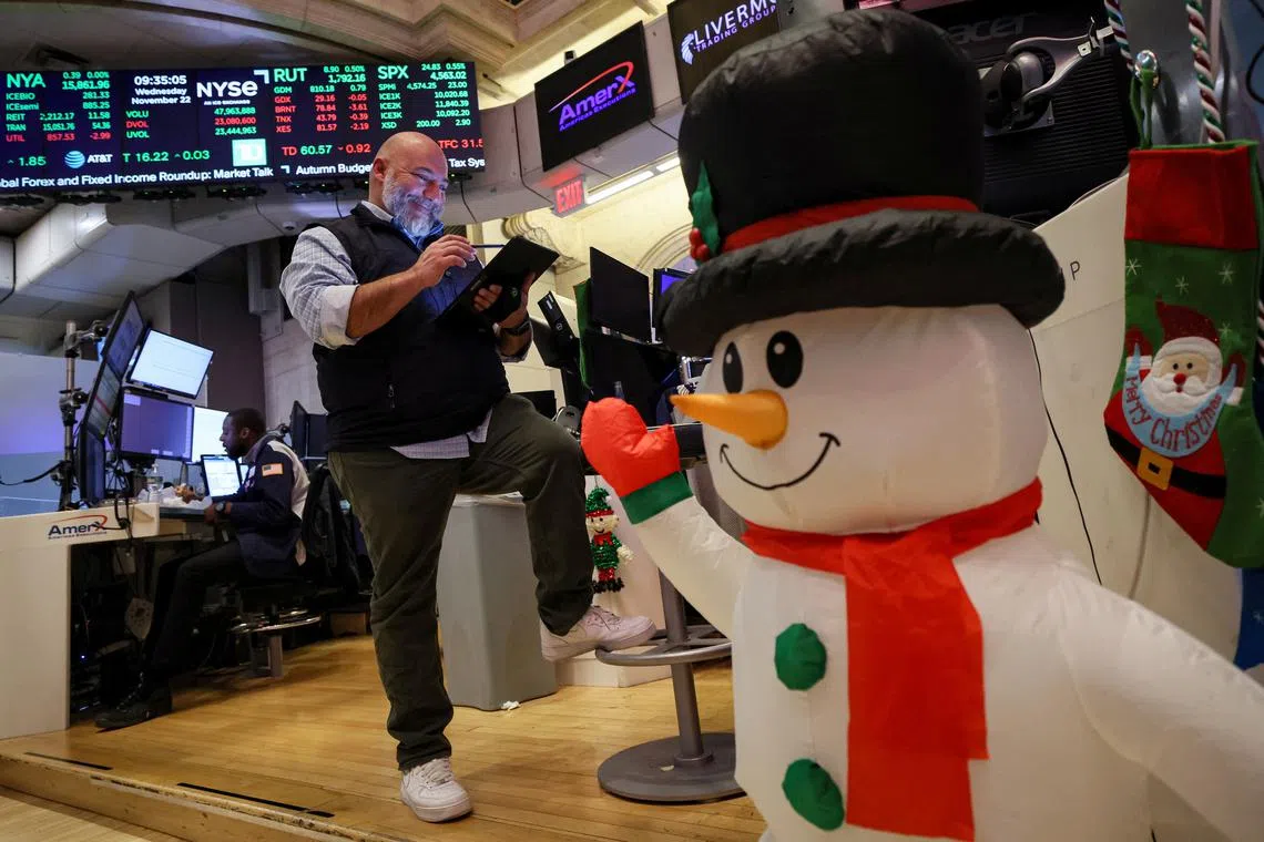 On Wall Street, key indices capped off Thanksgiving with their best monthly stretch in three years.