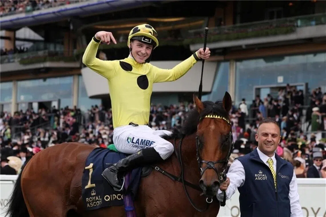 Horse racing: Bow Echo after winning the St James’s Palace Stakes.