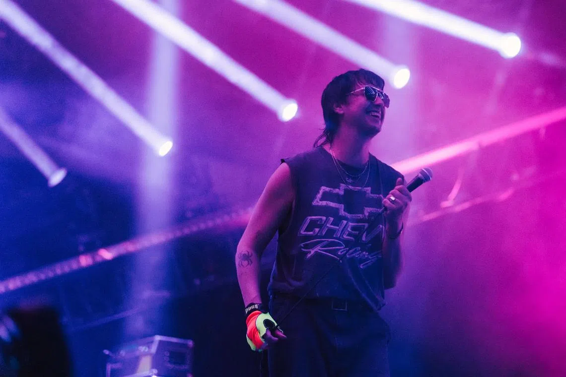American band The Strokes played their first concert in Singapore at Marina Bay Sands on Aug 2, 2023.