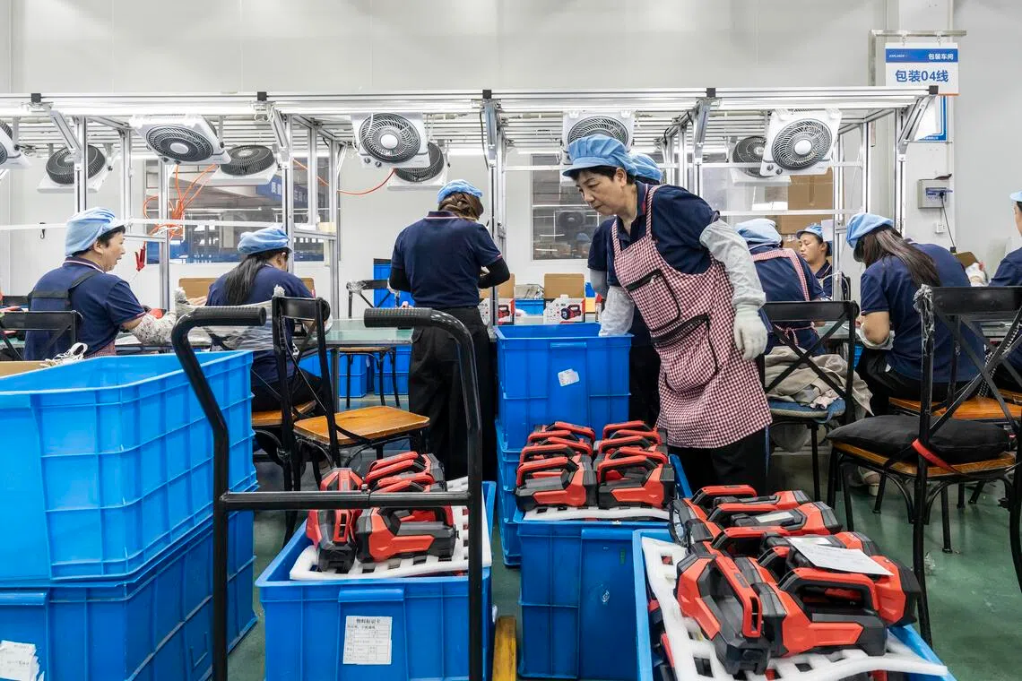 Production at Ningbo Bright Electric in Ninghai, China, July 2, 2026.