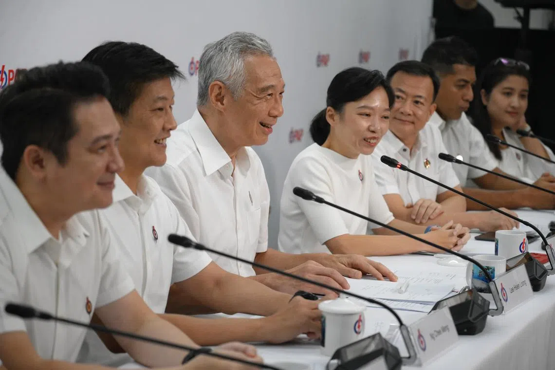 Senior Minister Lee Hsien Loong said the PAP is putting forward a good team of people that, individually, are good men and women.