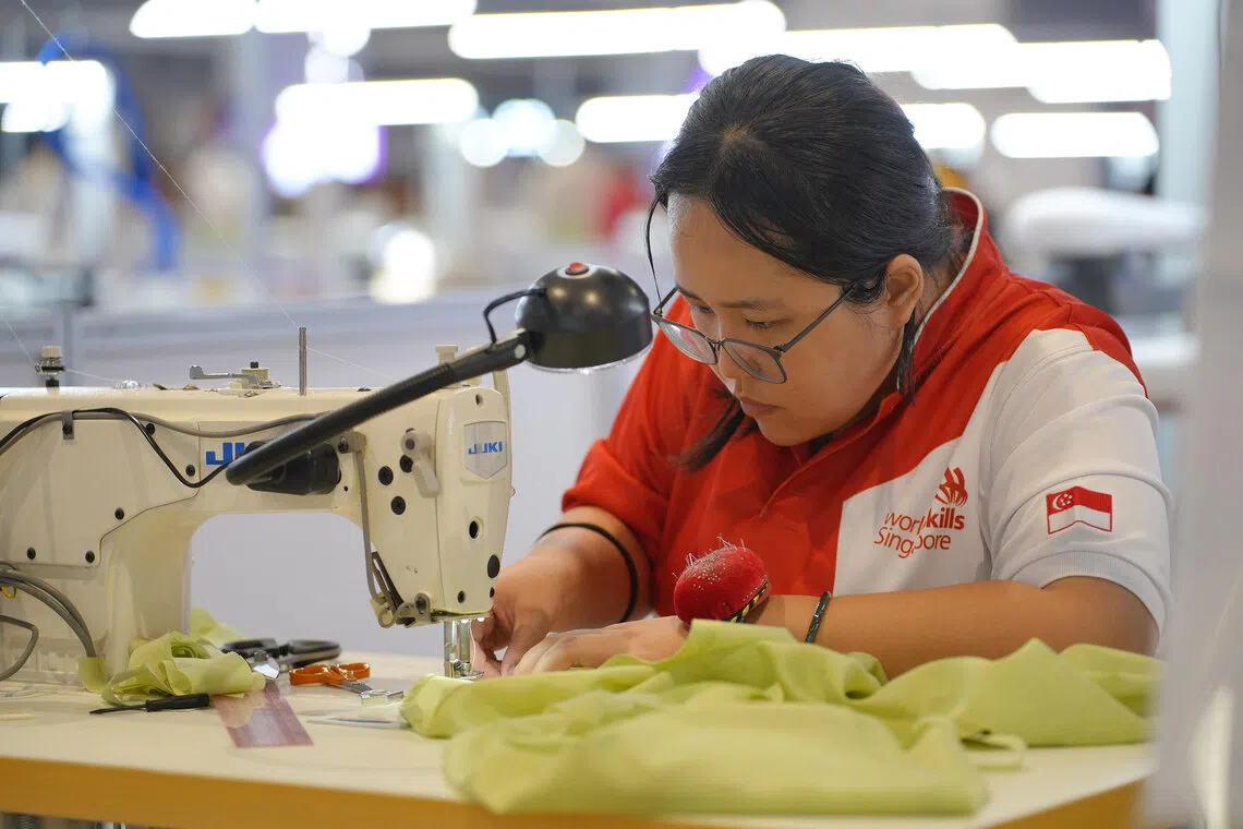 Fashion technology competitor Lim Jia Zhen, 21, was nervous about only finding out what tasks she had to do only on the day itself.