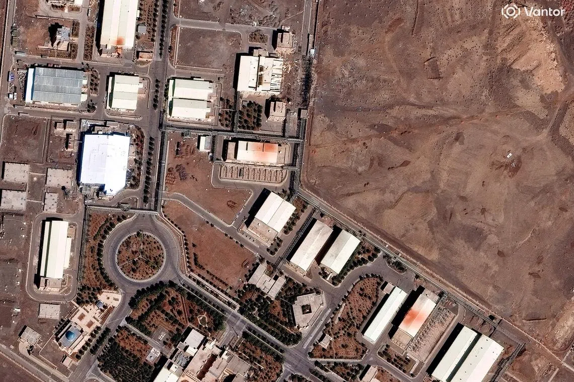 A satellite image shows a closer view of the Natanz Nuclear Facility, near Natanz, Iran, March 1, 2026. Vantor/Handout via REUTERS
