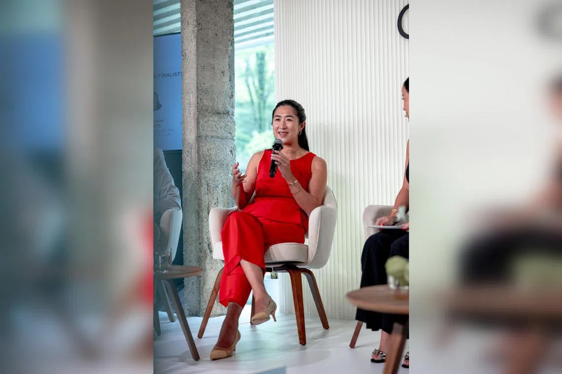 Singaporean Didi Gan, founder of N&E Innovations, who developed an edible antimicrobial derived from upcycled food waste.