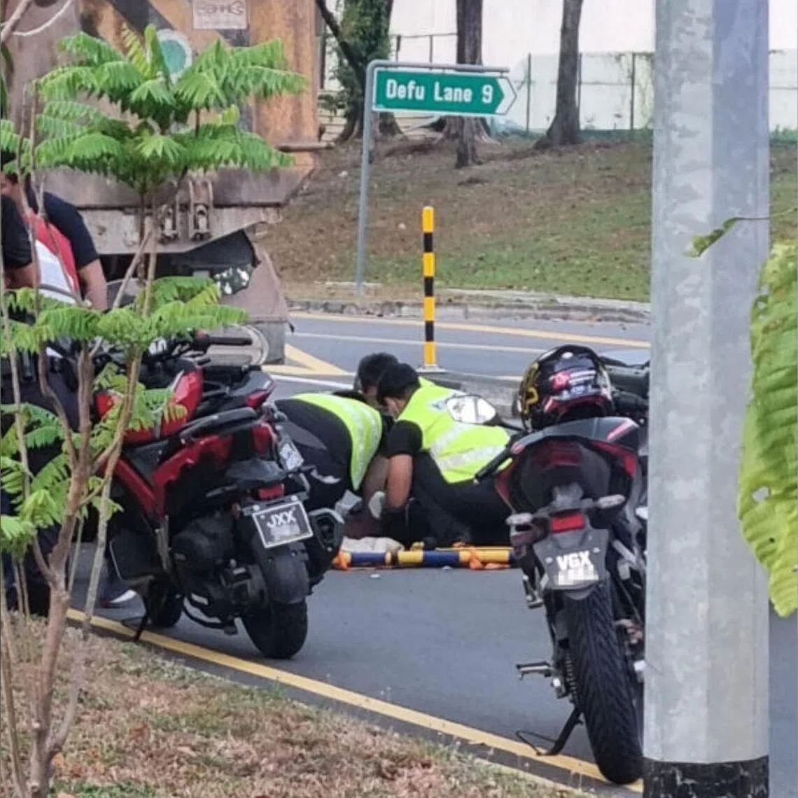 The police said a 41-year-old tipper truck driver is assisting with investigations.