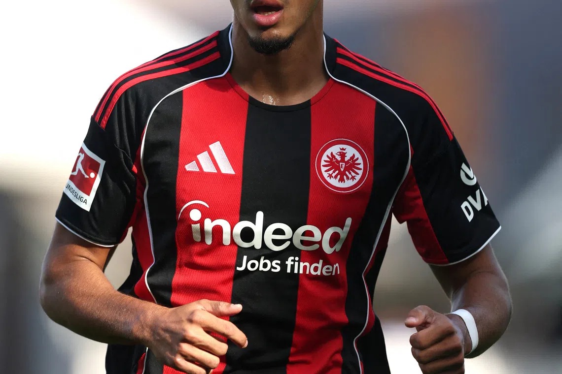 Soccer Football - Friendly - Fulham v Eintracht Frankfurt - Craven Cottage, London, Britain - August 9, 2025 Eintracht Frankfurt's Fares Chaibi Action Images via Reuters/Paul Childs