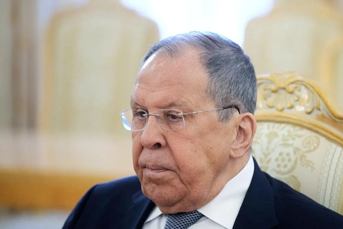 Russian Foreign Minister Sergei Lavrov attends a meeting with Jordanian Foreign Minister Ayman Safadi in Moscow, Russia, August 20, 2025. Pavel Bednyakov/Pool via REUTERS