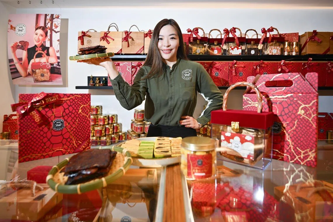 Ms SImbian Chua is the owner of Century Bakkwa where she alone holds the secret recipe.