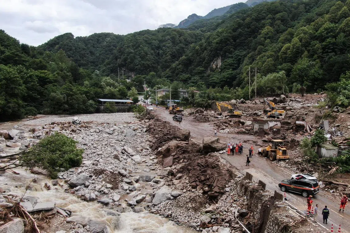 The flash flood occurred in Weiziping village, situated in a narrow ravine two hours south of Xi’an’s city centre.