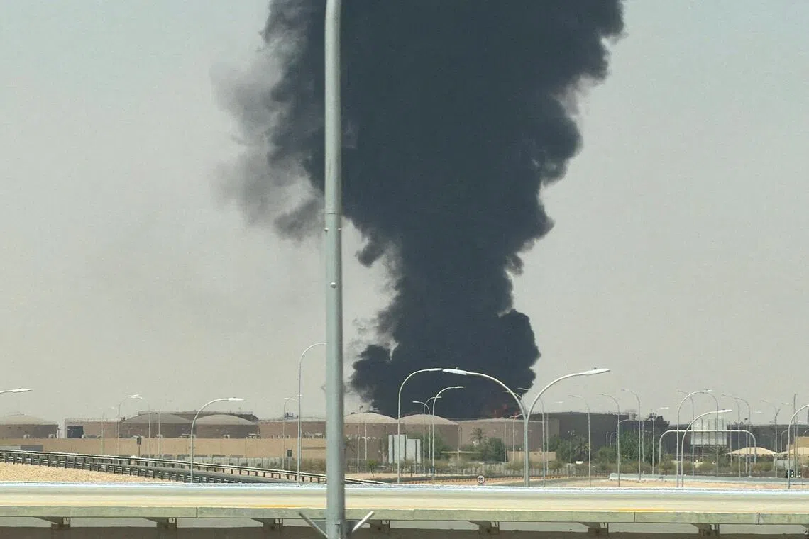 Black smoke, flames seen near Riyadh airport; flights cancelled, delayed