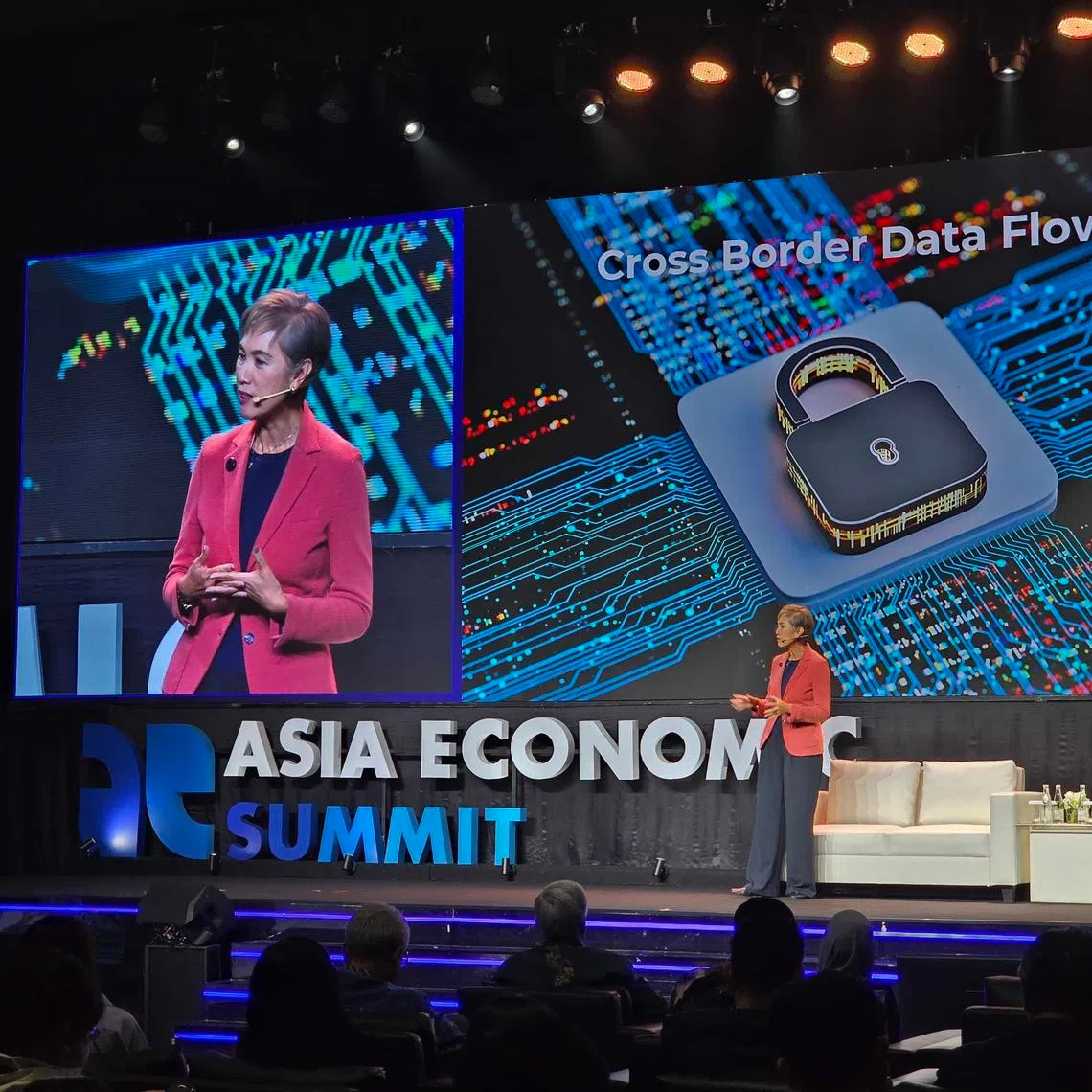 Josephine Teo, Minister of Digital Development and Information at Asia Economic Summit 2026.
