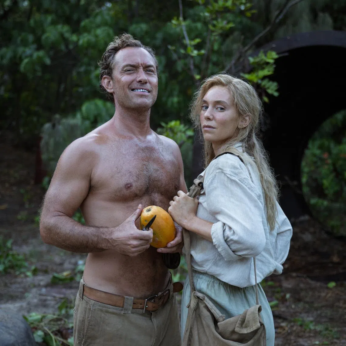 Jude Law (left) and Vanessa Kirby in Eden.