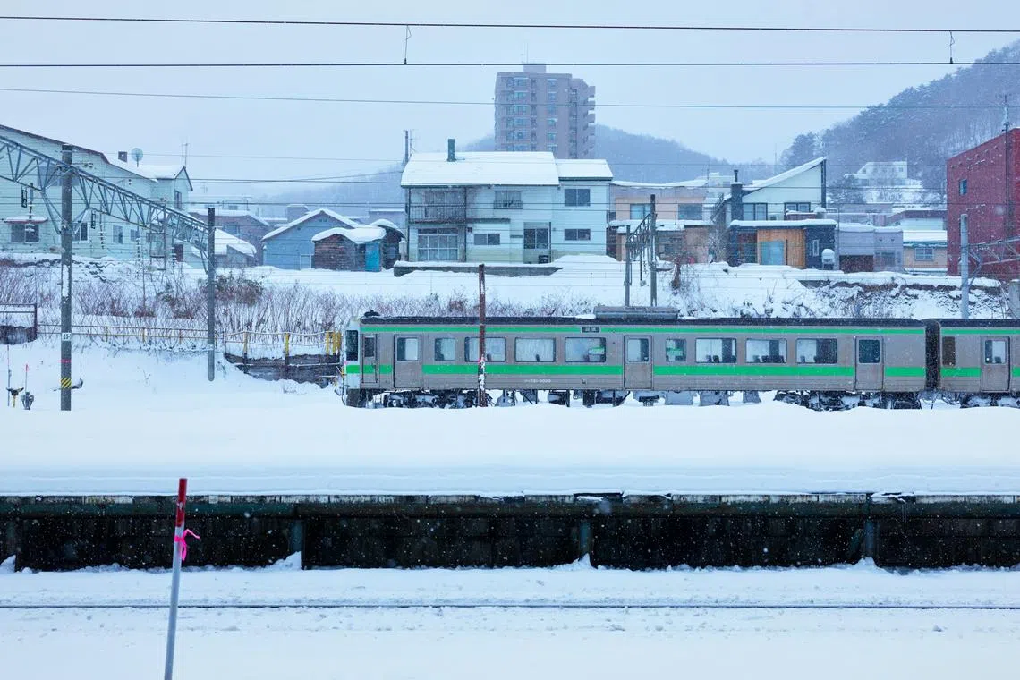 The Hokkaido Railway temporarily suspended its train services following the incident.
