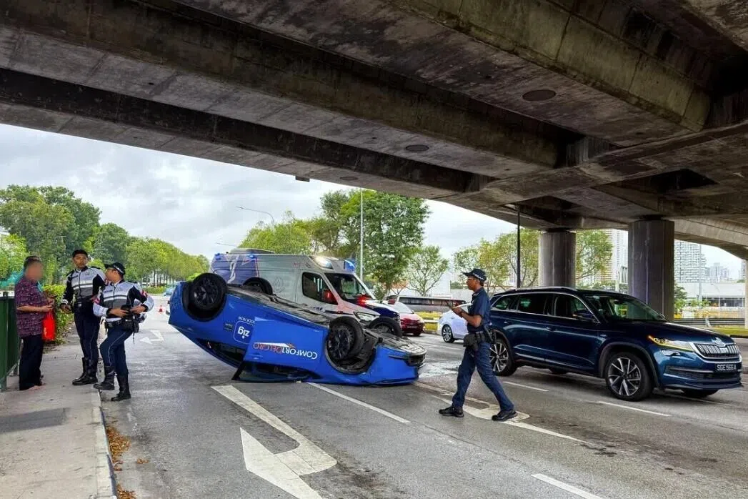 SCDF said it assessed two people for minor injuries and they declined to be taken to hospital. 