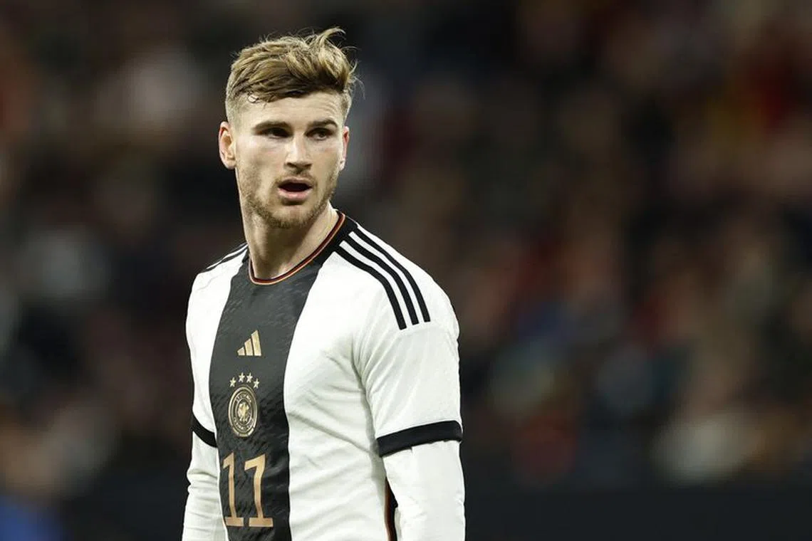 FILE PHOTO: Soccer Football - International Friendly - Germany v Peru - MEWA Arena, Mainz, Germany - March 25, 2023 Germany's Timo Werner reacts REUTERS/Heiko Becker/File Photo