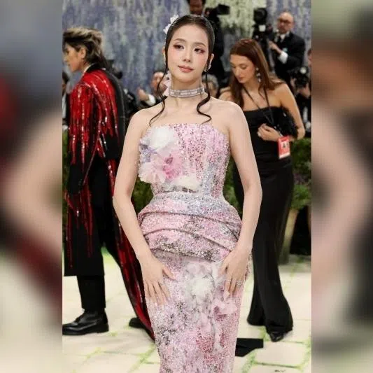 Jisoo attends the 2026 Met Gala on May 4, in New York City.  