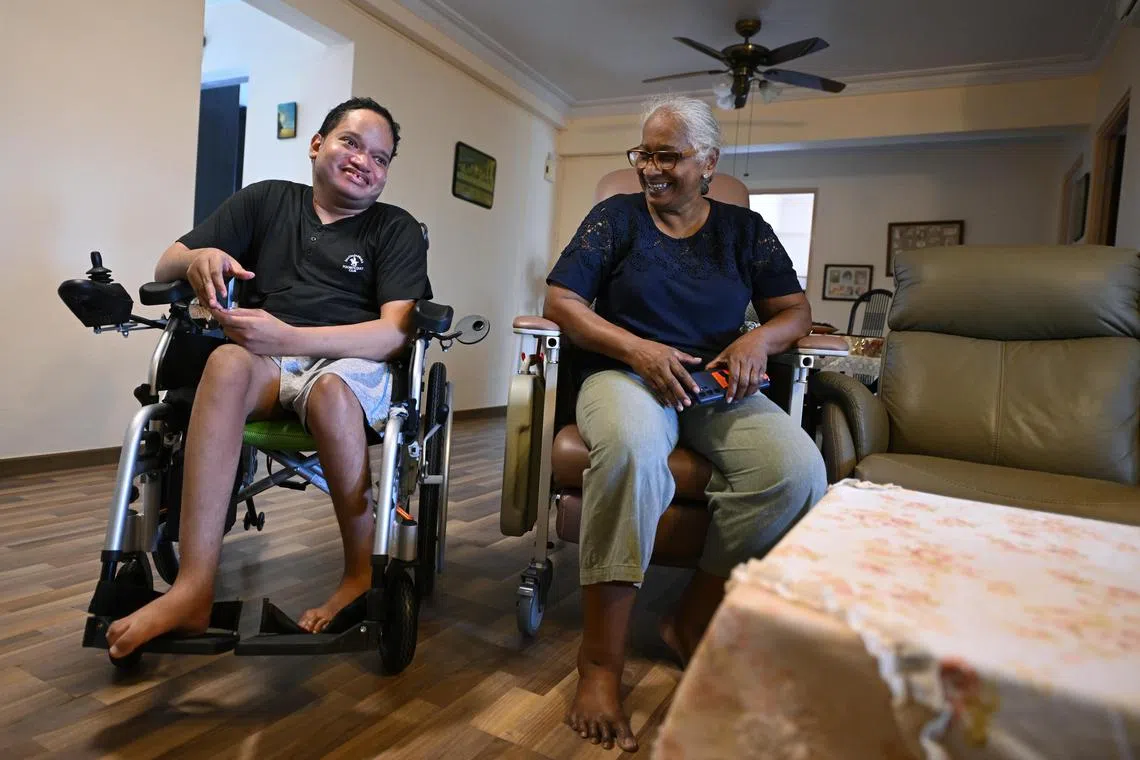 Madam Sundrampillai Indrani found out her son, Mr Gideon Joseph, was eligible for Careshield Life payouts only in 2022.