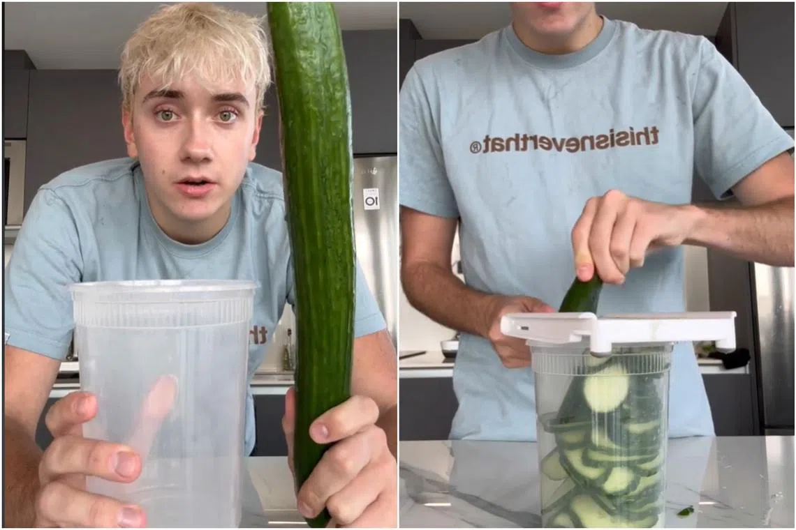 Logan Moffitt, has set off a worldwide wave of chopping, pickling, and crunching by sharing viral recipes for cucumber salads prepared in a plastic deli container.
